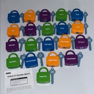 Lakeshore Unlock It! Number Match Game for Kids